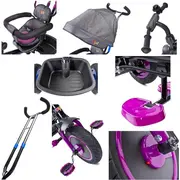 Caretero Buzz Purple trīsriteņu velosipēds Rowerek