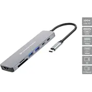 Conceptronic Donn28G dokstacija Vadu Usb 3.2 Gen 1 3.1 Type-C Grey Stacja Przewodowa Szary
