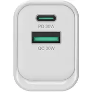 Conceptronic Ladegerät Weiß 2Port 33W.1Xusb-C.1Xusb-A weiß