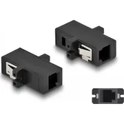 Delock 87933 optiskās šķiedras adapteris Mt-Rj/Mt-Rj 1 gab Adapter szt. Czarny