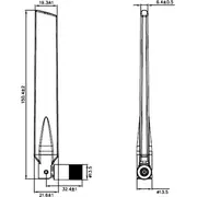 Delock daudzvirzienu antena Rp-Sma ac/a/h/b/g/n 88898 Antena Wlan