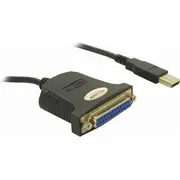 Delock Usb kabelis Usb-A  Db-25 melns 61330 Kabel Usb-A Czarny