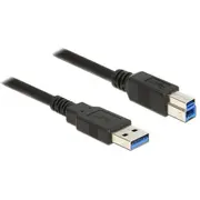 Delock Usb kabelis Usb-A  melns 85069 Kabel Usb-A Usb-B Czarny