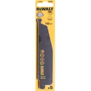 Dewalt 152Mm Hcs zobenzāģa asmeņi sub. 4.2 mm 5 gab Dt2362 Brzeszczoty do pilarek szablowych podz. 4.2Mm 5Szt.