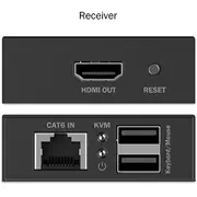 Digitus Hdmi Kvm Extender 4K/30Hz Schwarz schwarz