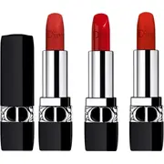 Dior Rouge Couture Color lūpu krāsas ziedu kopšana Long Wear Refillable 3.5 g. 999 samta veicināšana Colour Lipstick Floral Lip Care 3.5G. Velvet Promocja