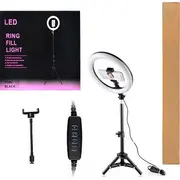 Ecobox gredzenu lampa Led Selfie Ring Lamp 26 Cm Makeup Tripod 220Cm Lampa Statyw