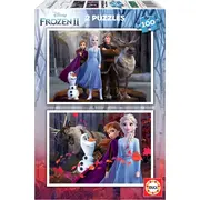 Educa Puzle 2X100 Frozen Ii G3 Puzzle Kraina Lodu