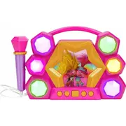 Ekids Boombox Bluetooth skaļrunis karaoke mikrofons Trolls Queen Poppy Tr-115.Uemv23M Mikrofon Karaoke 2W1 Trole