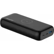 Energizer Induction Powerbank 20000 mAh 20W Qe20009Pq melns Pd Qi Indukcyjny czarny