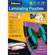 Fellowes laminēšanas folijas Super Quick A4. 100 gab. 5440101 Folie do laminowania szt.