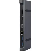 Gembird adapteris/replicators Usb-C Hdmi. Pd. Vga. Dp. Usbx3. audio. Lan Stacja/Replikator Adapter 9W1. Audio.