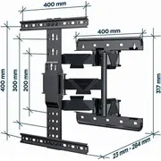 Gembird televizoru komplekts Acc Sienas Montāžs 32-65/Wm-65St-01 Tv Set Wall Mount