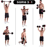 Hms Pro Set hanteles. čuguns. 2 x 18 kg Sgr18