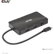 Hub Usb Club 3D Club3D Usb-7-In1-Hub Usb-C 2Xdp/2Xusb/2Xusb-C/Rj45 100W mazumtirdzniecība Retail