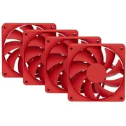Hyte Fan- -Fa12-Rr-4 datora dzesēšanas sistēma Procesors Ventilators 12 cm Sarkans 4 gab. System Procesor Wentylator Czerwony szt.