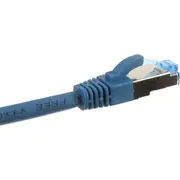 Inline Patch tīkla kabelis Cat.6A. S/Ftp Pimf. 500 Mhz. zils. 10 m 76800B Kabel sieciowy 500Mhz. niebieski. 10M