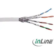 Inline tīkla kabelis Cat.6 1000 Mbit Rj45 balts 100M 76499W Kabel sieciowy