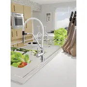 Invena Terra stāvošais virtuves jaucējkrāns melns Bz-54-L04 Bateria kuchenna czarna