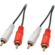 Kabel Lindy Rca czarny 35662 Lindy Rca Cinch x2 3M