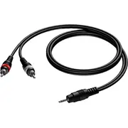 Kabel Procab Jack 3.5Mm Rca Cinch x2 10M czarny Cab711/10