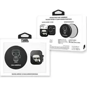 Karl Lagerfeld Klbppboa2K Ikonik uzlādes futrālis priekš Airpods Power Bank melns Etui do czarne