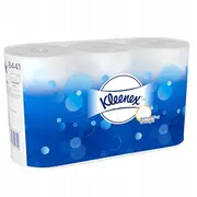 Kleenex tualetes papīrs mazos veltņos. 2 slāņi. balti 600 epizodes Papier toaletowy rolkach. warstwy.