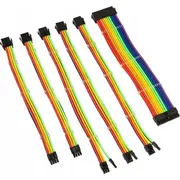 Kolink Core Adept Braided Cable Extension Kit Rainbow