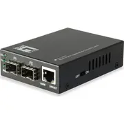 Levelone optiskās šķiedras pārveidotājs multivides Gvt-2011 GeSfp slēdzis Konwerter Media Konverter Switch