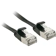 Lindy Flat Patchcord Cat.6A. U/Ftp. melns. 47484 Czarny. 5M