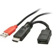 Lindy Usb  Hdmi adapteris. melns 41080 Adapter Usb Czarny