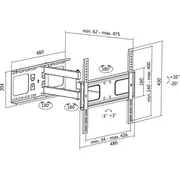 Logilink Bp0015 sienas stiprinājums 32 55 Uchwyt