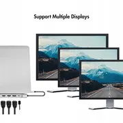 Logilink stacija/replicators Usb3.2 dokstacija. Usb-C. 12 porti. Pd Stacja/Replikator Stacja