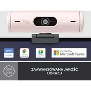 Logitech Brio 500 Rose tīmekļa kamera 960-001421 Kamera internetowa
