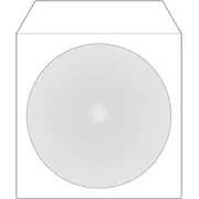 Mediarange Box162 Cd iepakojums Kabatas maciņš 1 diskam Balts Opakowania na Etui kieszeniowe