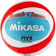 Mikasa pludmales volejbols Beach Classic balts-sarkans-zils Bv543C-Vxb-Rsb 5 Siatkowa