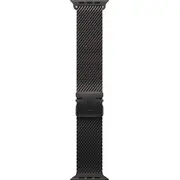 Milānas rokassprādze no titāna. melna. 49 mm korpusam M izmērs Bransoleta tytanu kolorze czarnym do koperty rozmiar