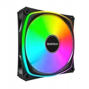 Montech Fan Rx120 Pro Argb Pwm Reverse Black 120Mm Wentylator