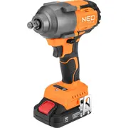 Neo rīki ietekmē atslēgu 18 V. 850 nm. enerģija. bez akumulatora 04-608 Klucz udarowy Tools bezszczotkowy 18V. 850Nm. Energy.