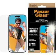 Panzerglass Armour anti-refleksijas easyaligner rūdīts stikls iPhone 17 Pro Armor Anti-Reflective Easyaligner Tempered Glass for