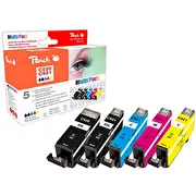 Patrone Canon Pg-520/Cli-521 Multipack Bk. C. M. Y Remanuctured Peach bk.c.m.y remanufactured