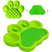 Pet Dream House Kepa 2In1 Zaļa 30X30X3Cm Interaktīva Lēnā Padeve. Paw Green Interaktive Slow Feeder