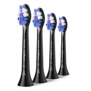 Philips komplekts ar 4 jutīgu standarta Hx6054/88 padomiem melnā krāsā Zestaw Sensitive Standard czarny