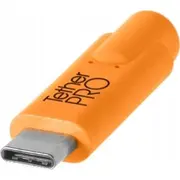 Piesaites rīki Usb-C uz Micro-B-Cable-System Usb adapteris labi oranžs Adapter Tether Tools to Micro-B- Cable-System 9.40M right orange