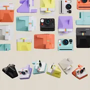 Polaroid tagad Gen 3 saišķis. oļu balts Now Bundle. pebble white