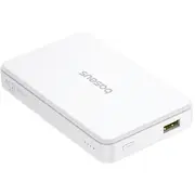Powerbank Baseus Airpow Ii ar Magsafe 22.5W baseus vienkāršo sēriju Usb -C 20V/3A 30 cm balts 10000Mah Qi2 kablem Simple Series Usb-C 30Cm