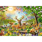 Ravensburger bērnu puzle gracioza briežu ģimene 200 gab. Childrens puzzle graceful deer family pieces