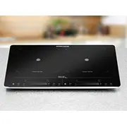 Brīvi stāvoša plīts virsma Rommelsbacher dubultā sildvirsma Ct 3420 In Melna Double hotplate black
