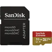 Sandisk Extreme Microsdhc karte Sdsqxaf-032G-Gn6Aa Karta Gb Class Uhs-I/U3 A1 V30