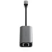 Satechi Usb-C rub-hub mobilajām ierīcēm 3X 3.2 10Gbps. 2.5 gigabitu Ethernet Kosmosa pelēkā krāsā 4-In-1 Hub hub do mobilnych gen2 Gigabit space gray